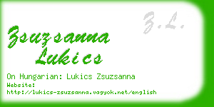 zsuzsanna lukics business card